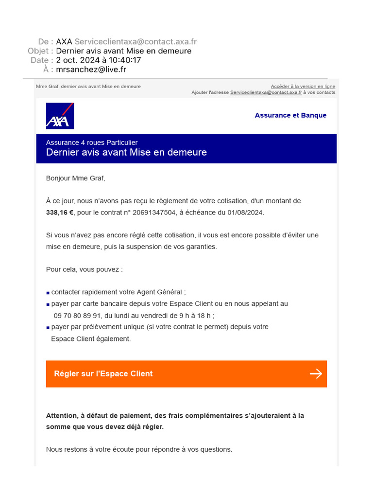 découvrez comment contacter axa facilement pour toutes vos questions d'assurance. obtenez des informations sur les services, la gestion de vos contrats et l'assistance client. nous sommes là pour vous aider à chaque étape.