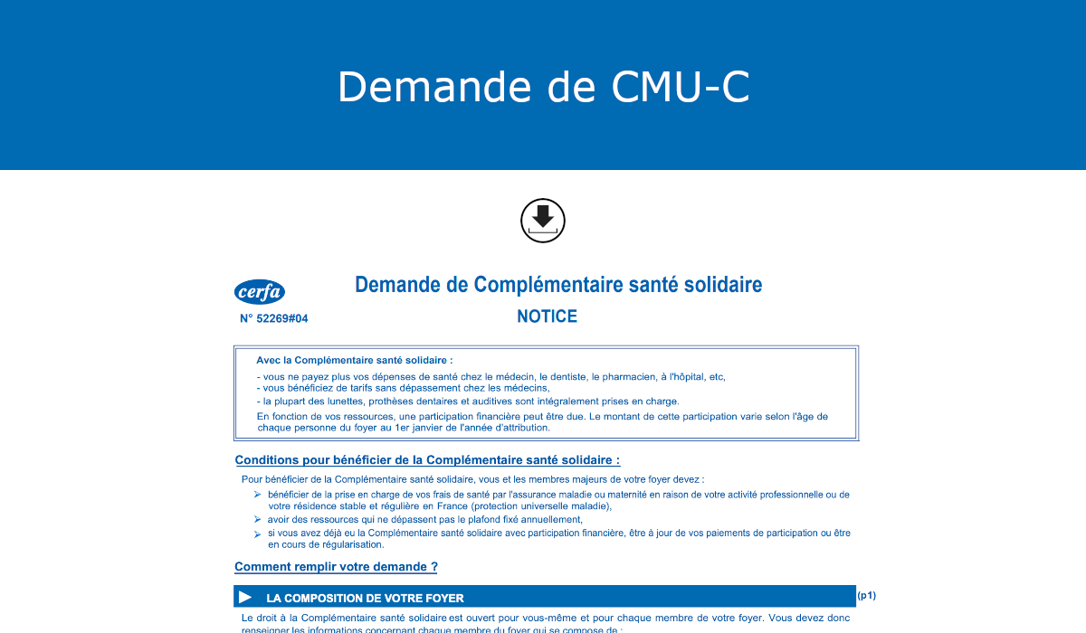 découvrez comment remplir le formulaire cmu (couverture maladie universelle) pour bénéficier d'une protection santé adaptée à vos besoins. accédez aux démarches, aux conditions d'éligibilité et aux conseils pratiques pour faciliter votre demande.